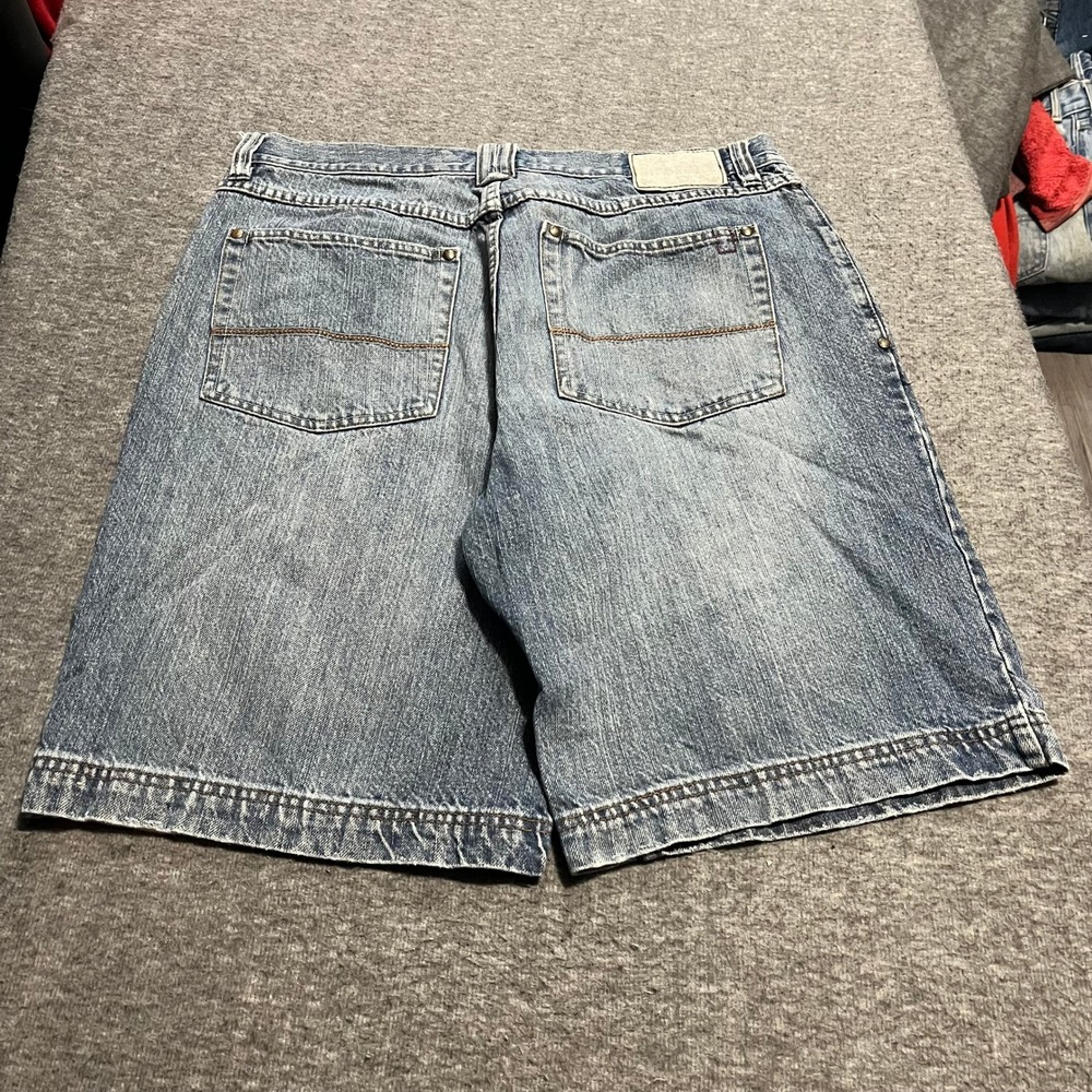 Reunion Mens Denim Shorts Light Wash Baggy Skater Y2K Size 34 R487981